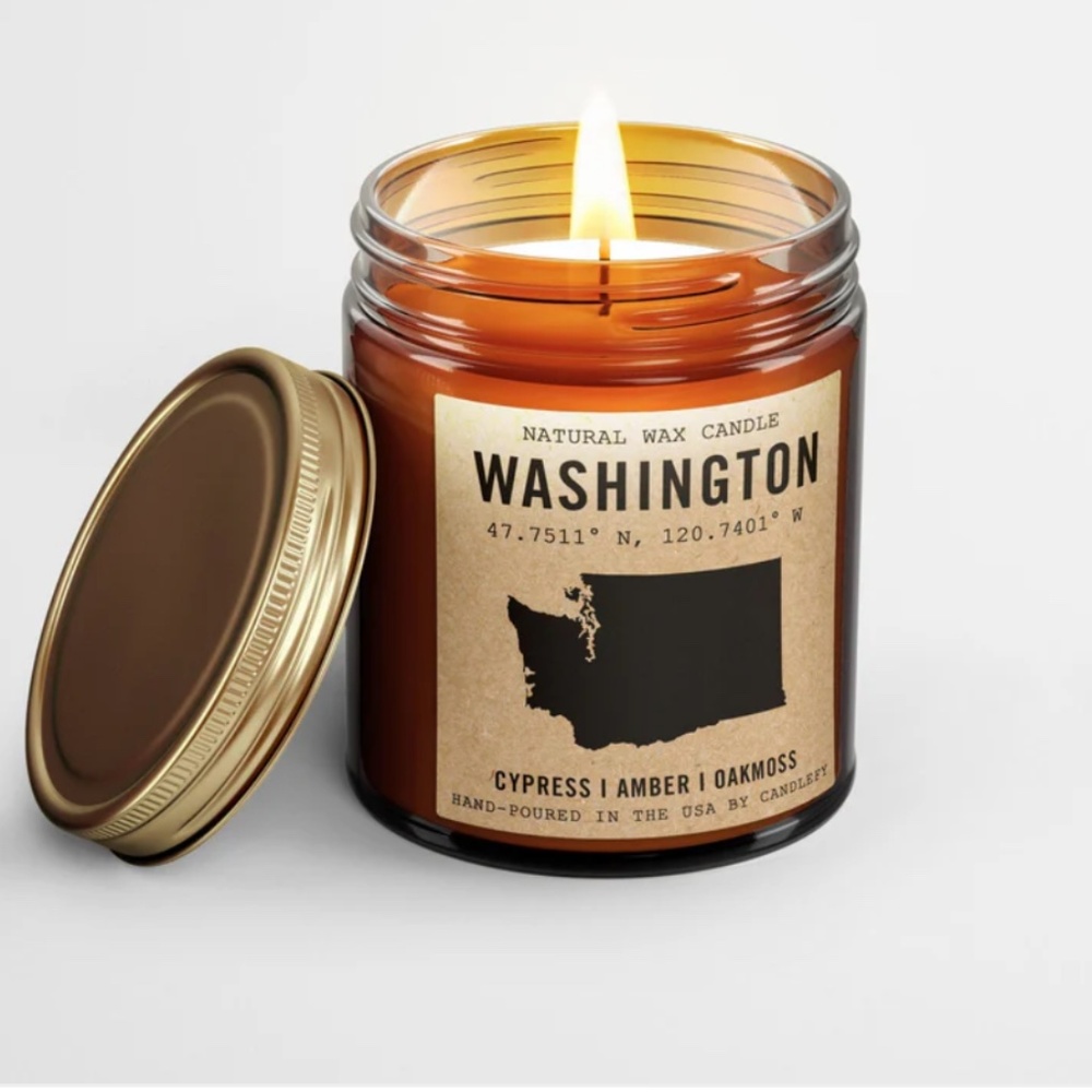 Natural wax candle